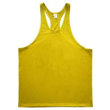 Spandex Cotton High Quality  Fit Custom Logo Muscle  Gym Tank Top Vest Sport  Men's Fitness Workout Gym Wear For Men