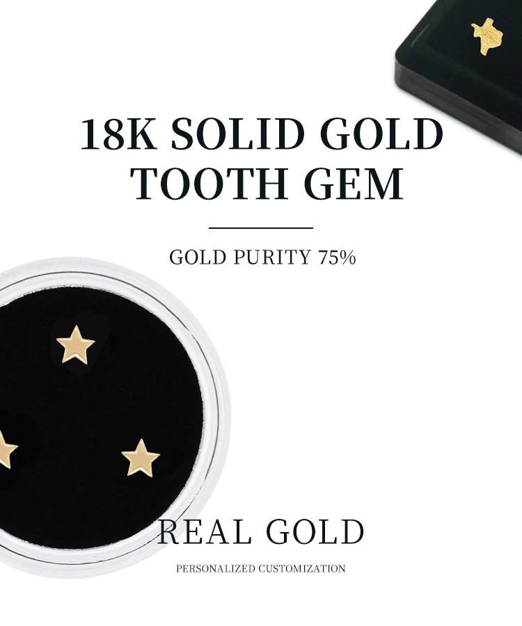 Lisa Tooth Gem Custom Dental Jewelry Teeth Gem Etching Real Solid 14k