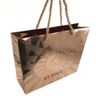 Printing Shopping Bag Custom Wholesale Color Printing Paper Card Party Gift Garment Shopping Bag With Handle