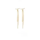 Earrings Chain Earrings Temperament Tassel Long Earrings Women Metal Snake Bone Chain Earrings
