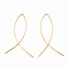 Oval Hoop Hoop Earrings Latest Design Godki Leather Serape Earrings Oval Hoop