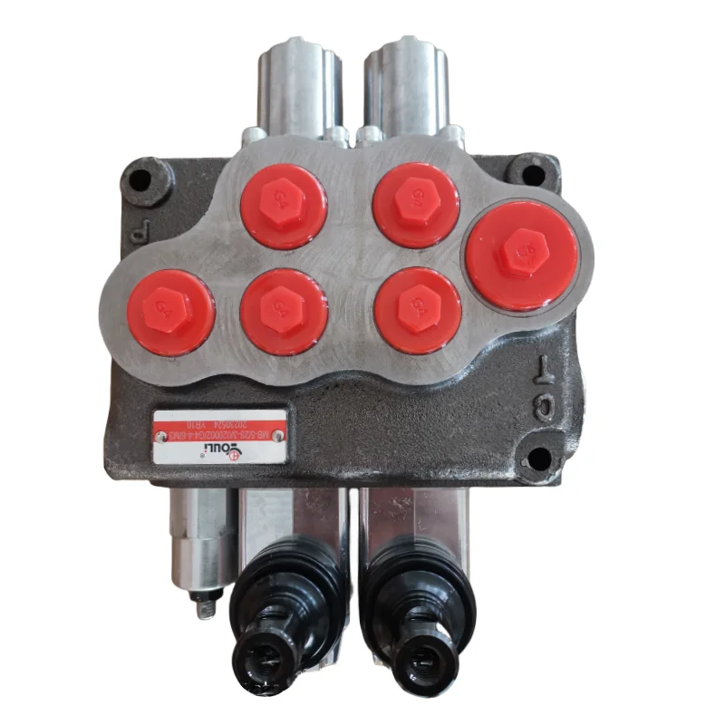 Flow 80L/min  type hydraulic  Directional Valve  2 spools monoblock  control valves