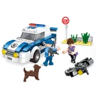 Toys COGO 185 PCS Educational Building Blocks Police Station Plastic Brick Building Block Toys For Children