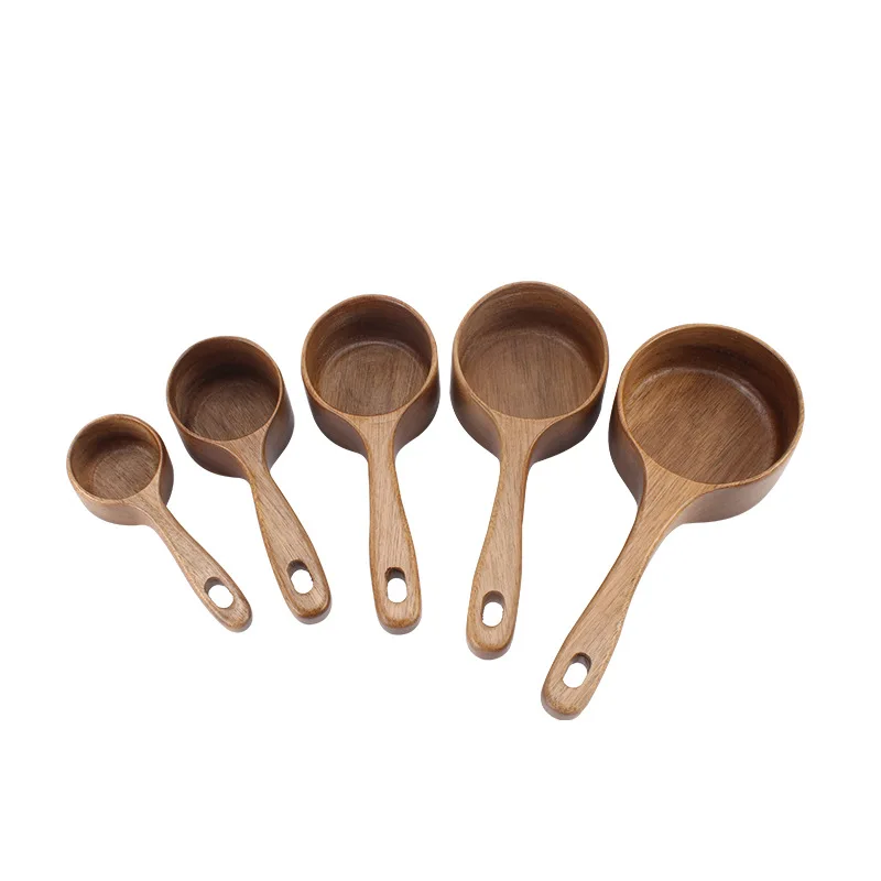 Measuring Cup Set Wooden Measuring Spoon for Cooking Nonstick Wood Kitchen Utensil Cooking