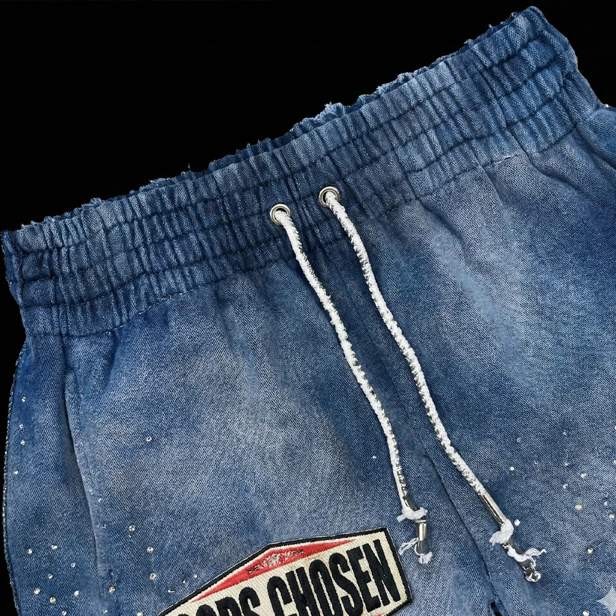 product custom embroidery patch rhinestone zip up hoodies and sweatpants vintage cotton sun faded tracksuit graphic acid wash hoodie-6