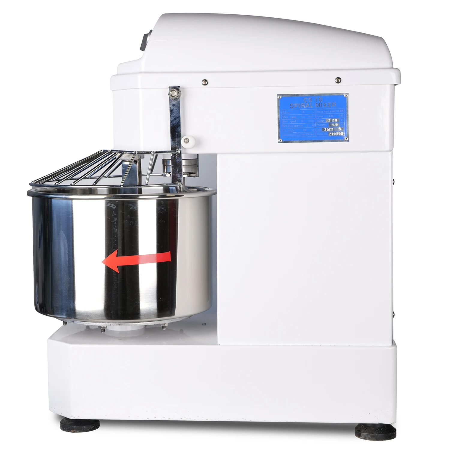 commercial bakery equipment 7L 10L spiral dough flour mixer in dough mixer with 5kg flour capacity from the leading manufacturer