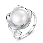 Sterling Silver Ready To Ship Wholesale Sterling Silver Rings Pearl Ring For Women