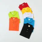 Boys T-shirts Shirts Customiztion Boys Children Organic Cotton Blank Polo T-shirts For Kids Girls Golf Polo Top Tee Shirts