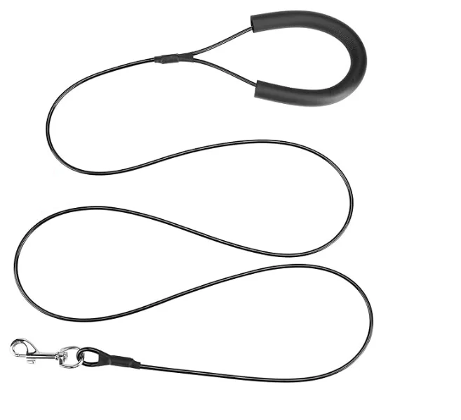 Verzinkter Stahl, PVC-beschichtetes Zugdrahtseil für Haustiere, doppelseitige Hundeleine, Draht-Hundeleine, Camping-Outdoor-Kabel, Trainingsseilherstellung