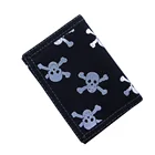 Clutch Purse Punk Pattern Single Zipper Clutch Purse Card Holder Canvas Wallet