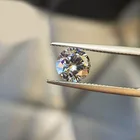 Round Starsgem High Quality Exquisite Jewelry 1 Carat White Round Bright Cut Morsonite Naked Stone Flashing