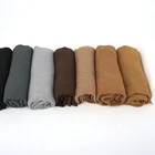 Scarf Women Hijab 2021 Wholesale Crinkle Lightweight Gauzy Solid Color Collection Woven Women Muslim Hijab Cotton Scarf