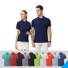 100% Custom 100% Cotton Men's Solid Shirts Summer Casual Polo T-shirts Oversized T Shirt Wholesale