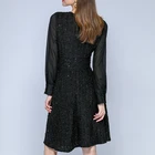 Dress Evening Huiquan Factory Direct Sale V Neck Summer Black Dress Women Evening Formal Wear Dress