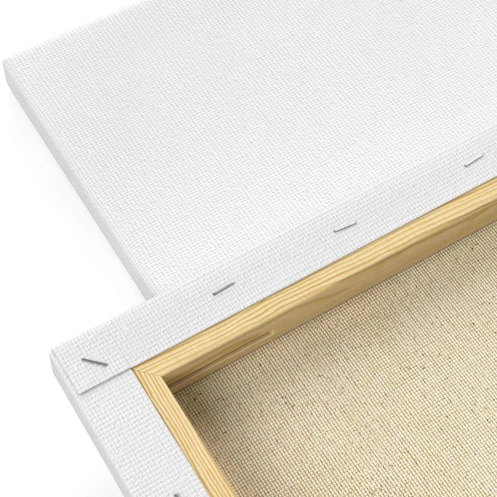 Professional Stretched Canvas Board with 380+/-50 Thickness and Eco-Solvent Latex UV Ink Support in White Color