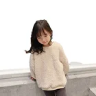 Sweatshirt Child Sweatshirt Apricot Color Girl Fleece Fabric Blank Custom Good Quality Casual Cute Girl Sweatshirt