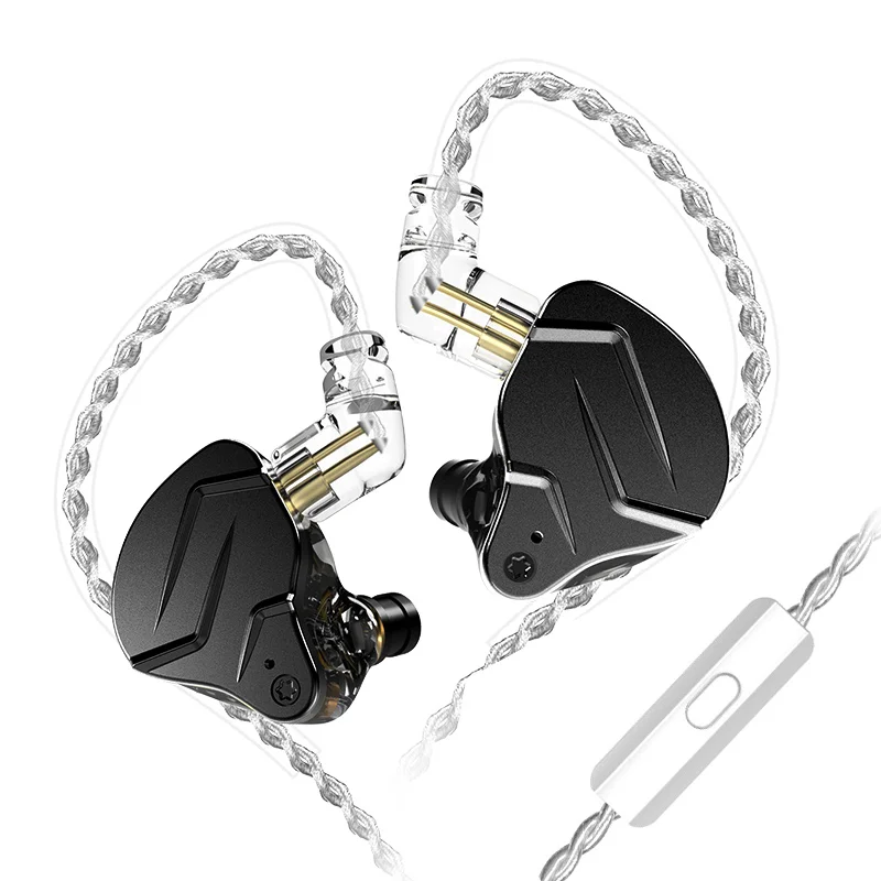 Metal Earphones 1BA+1DD Hybrid technology HIFI Bass Earbuds In Ear Monitor Headphone Sport Noise Cancelling Headset KZ ZSN Pro X