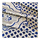 Fabric For Cover New Design 100% Polyester Flower Printing Jacquard Velvet Upholstery Fabric For Sofa Cover
