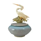 Urns Funeral Urn Custom Cremation Blue Urns For Human Ashes Funeral Supplies Ceramic Ashes Urn