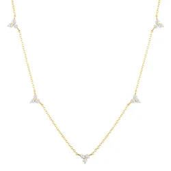 2023 new fashion stainless steel 18k gold plated delicate diamond choker necklace Bracelet set