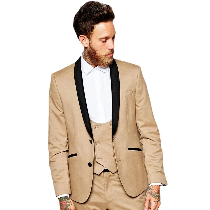 Wholesale Suit Supplier Slim Fit Elegant High-End Daily Prom Wedding Tuxedo Suits For Grooms
