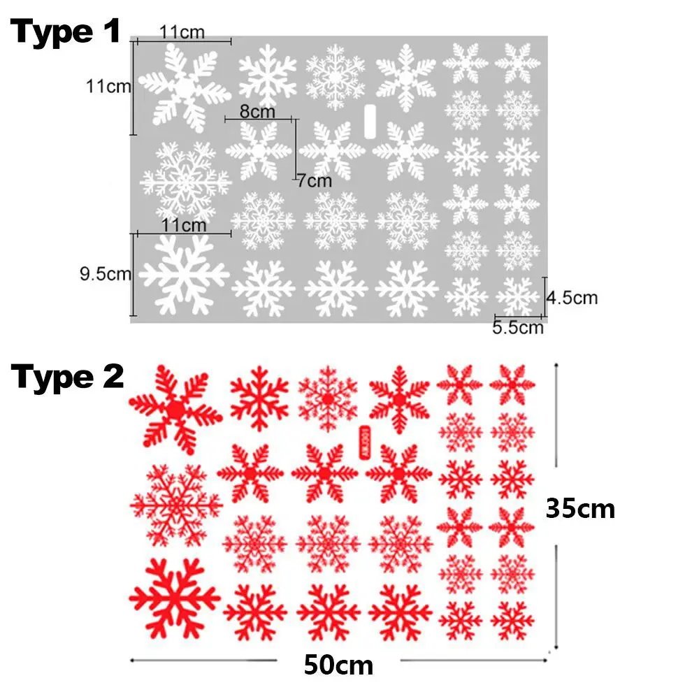 Christmas Snowflake Wall Stickers Window Clings Mural Decals Eco-Friendly Waterproof Xmas Winter Decorations For New Year Party.jpg