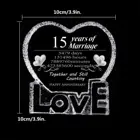 Crystal Gifts 15Th 25Th 50Th K9 Crystal Craft Happy Anniversary Wedding Gifts For Guests