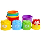 Educational Toys Toy Intelligent Educational Children Stack Toys Set Baby Durable Plastic Toy Cup Game