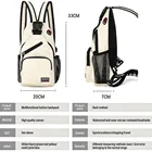 Women Bag Bags Casual Small Backpack Women Girls Chest Bag With Earphone Hole Female Crossbody Bags