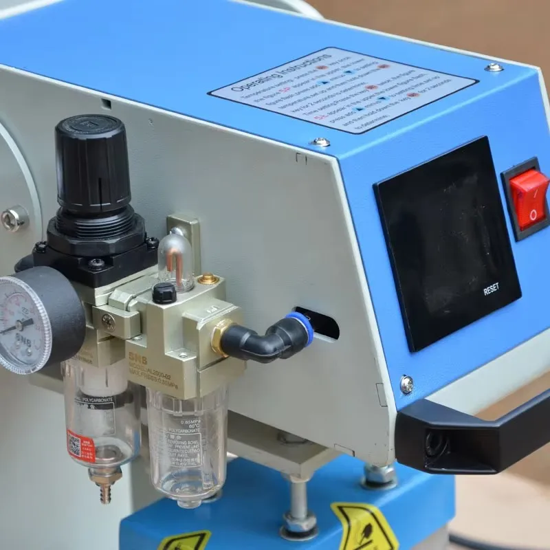 product hot selling pneumatic single station label heat press machine-7