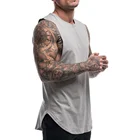 Singlets High Quality Good Price Quick Dry Workout Fitness Sport Running 100% Cotton Singlets Tank Top For Men