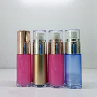 Pump Bottle Bottles 20g Airless Gold Pump Bottle Container Cosmetic Plastic Bottles 20ml Airless Pump Bottle Pink