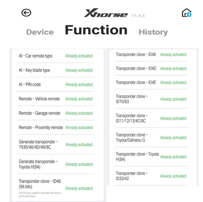 Xhorse VVDI Mini Key Tool Remote Key Programmer No 96bit 48-Clone Function Support IOS and Android Global Version