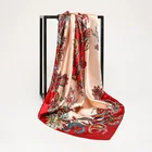 Fashion Designer Scarf Fashion New Arrival Custom Designer Silk Scarf Luxury Digital Printing 90cm Silk Scarf For Women