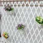 Colorful PVC Expanding Garden Trellis Plant Fence