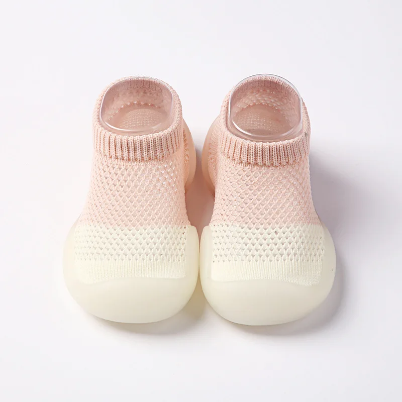 Newborn Soft Rubber Sole Non-slip Toddler First Walkers Summer Girls Boys Baby Sock Shoes