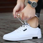 Men's Casual Shoes Sneakers Solid Breathable Canvas Basic 2020 Round Toe Solid Lace-up Men Sneakers
