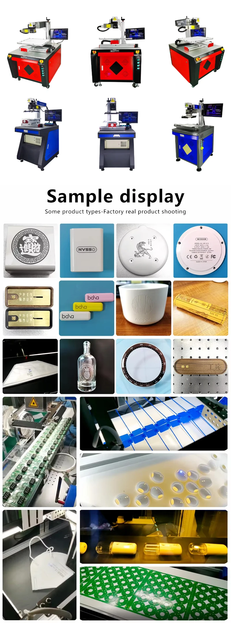 Large Range 550X650MM Working Area UV CO2 Fiber Laser Marking Machine XY Axis Mobile Platform Supports DXF BMP AI Graphic Format