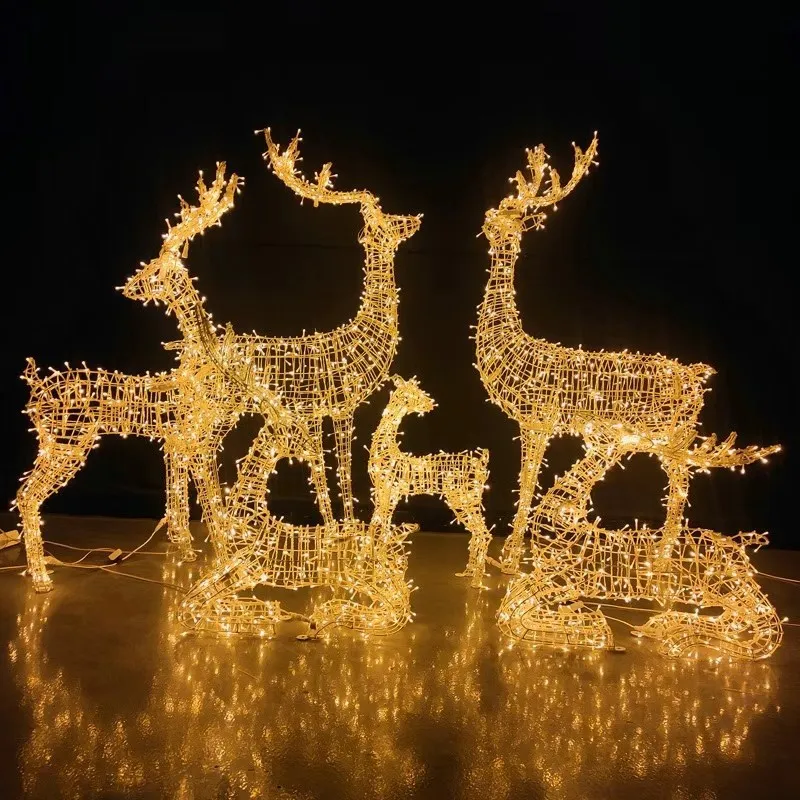 For Yard Outdoor Decorations Large Lighted Deer Christmas Lights Buy