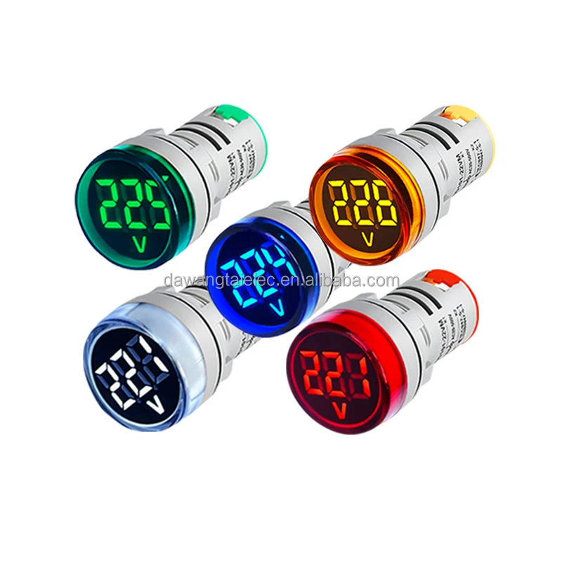 Ox Ad Led Ac Voltmeter Signal Lights Digital Display Gauge Volt