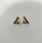 Earrings Gold Diamond 2021 New LOVE EARRINGS 2pcs VOLT ONE STUD WHITE GOLD AND DIAMOND
