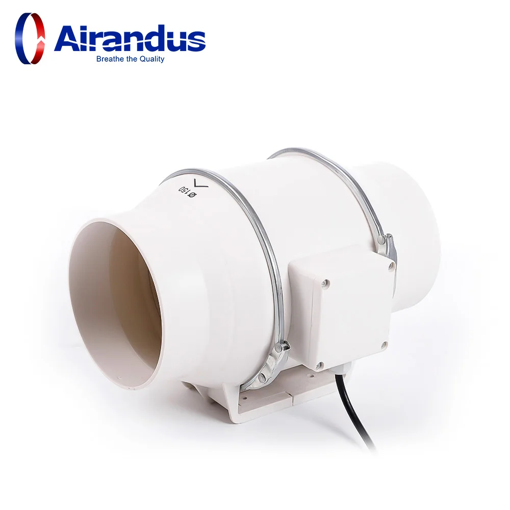 Inline Duct Exhaust Fan, 220V, Stainless Steel - detail 4