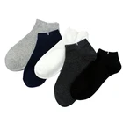 Cheap No Show Socks Solid Color Cotton Boat Low Cut Socks Men Wholesale