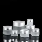Glass Jar Glassglassglass 5-100g Frosted Glass Cream Jar For Face Jar Cosmetic Packaging Eye Cream Jar