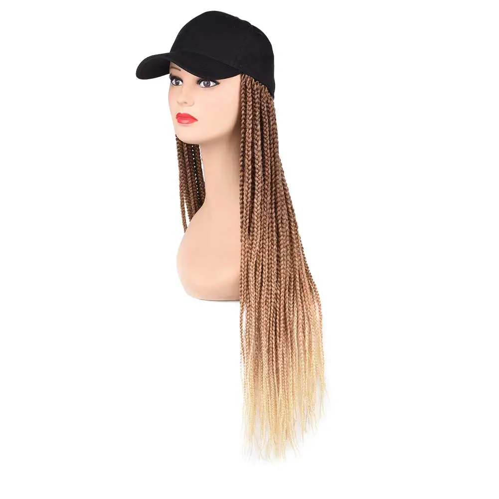 Long Braiding Hair Baseball Hat Wig 