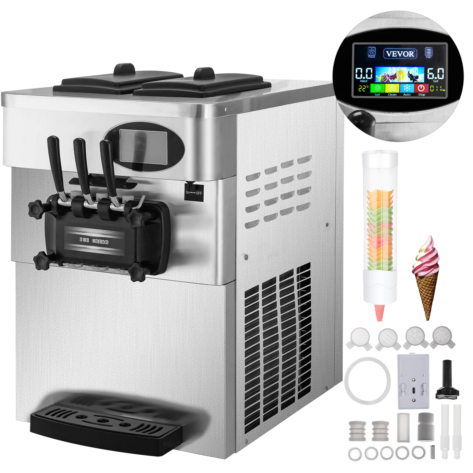 used countertop soft serve ice cream machine