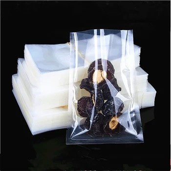 plastic mylar custom printed sealer pouches clear transparent food snack nuts vacuum packaging bags with logo