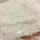 Bridal Luxury Beaded Sequin Fabric DIY Dress Wedding Custom Accessories Bridal Fabric