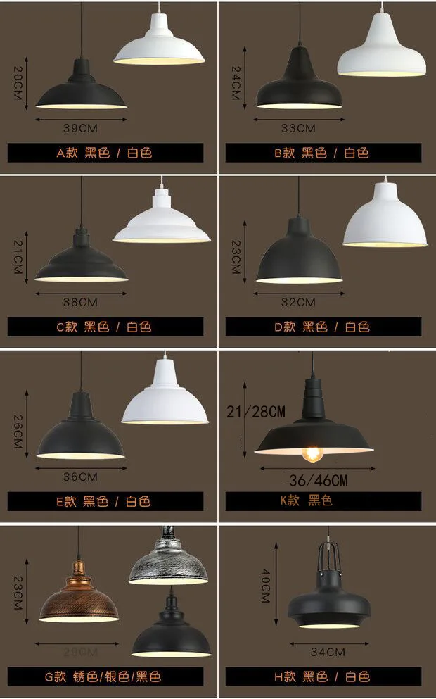Restaurant bar lights design antique industrial Iron modern vintage pendant lamp
