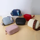 Small Leather Bag Strap Bag All-match Straps Ladies Luxury Square Crossbag Sling Small Mini Vegan Pu Leather Box Bag